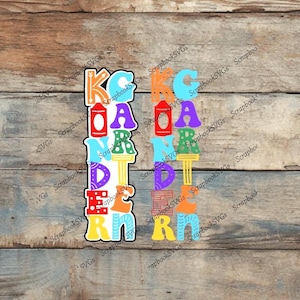 SVG scuola materna verticale scuola elementare carta da parati scrapbooking titolo macchina da taglio file download solo file