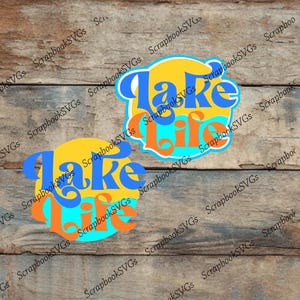 SVG Lago vita spiaggia vacanza viaggio titolo carta piecing album titolo vacanza maglietta macchina da taglio file download solo file