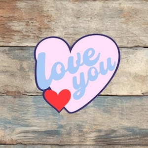 Scarica solo il file SVG &quot;Ti amo&quot;, titolo per la famiglia, titolo per San Valentino, titolo per scrapbooking, file per macchina da taglio