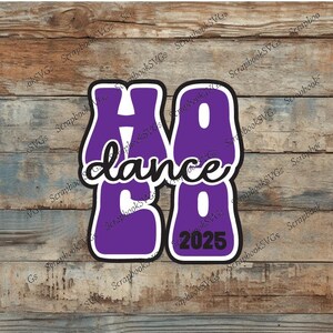 SVG de baile HOCO, título para álbum de recortes de bienvenida (descarga digital)