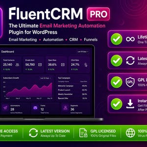 FluentCRM Pro - Fortgeschrittene E-Mail-Optimierung für WordPress