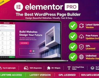 Elementor Pro 4.1.0 & Core – Advanced WordPress Website Builder
