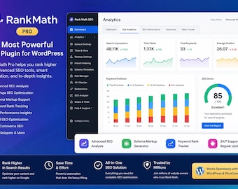Rank Math Pro – Plugin de SEO avançado para WordPress