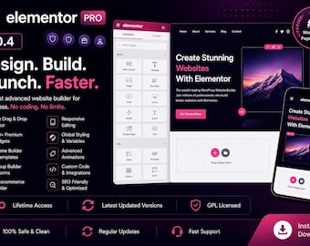 Elementor Pro + Pro Templates | Lifetime Access | Latest Updated Version| GPL Licensed