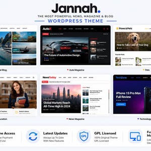 Jannah WordPress Theme – Newspaper Magazine News BuddyPress AMP Theme image 1