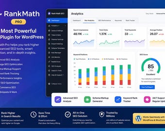 Rank Math Pro – Advanced SEO Plugin for WordPress