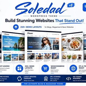 Soledad WordPress Theme 8.7.3 – Multipurpose, Newspaper, Blog & WooCommerce Theme image 2
