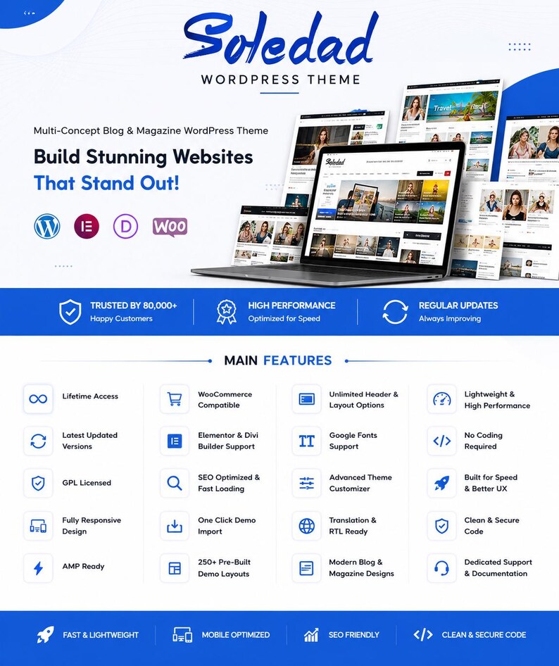 Soledad WordPress Theme 8.7.3 – Multipurpose, Newspaper, Blog & WooCommerce Theme image 1