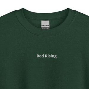 Red Rising Sweatshirt: Unisex Minimalist Design