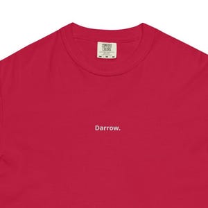 Darrow Red Rising Embroidered Tee shirt| 100% Cotton | dyed heavyweight t-shirt | Perfect Unisex  Gift Idea
