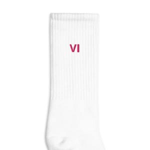 Victor Arcane (VI) Embroidered socks | 80% cotton | Perfect Unisex  Gift Idea 6 six