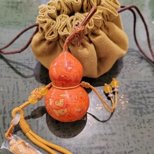 Traditional Chinese handmade lacquer gourd