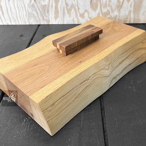 Solid Wood Storage Box - Chestnut & Elm - Model A