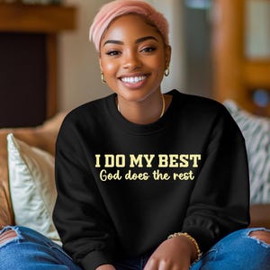 Ik doe mijn best, God doet de rest Svg Png | Jezus Christian Svg Png | Retro Bijbel Svg Png | Bijbel Jezus Svg PNG | Bijbeltekst