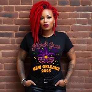 Viagem de meninas do Mardi Gras em Nova Orleans 2025 | Design de camiseta – Download digital