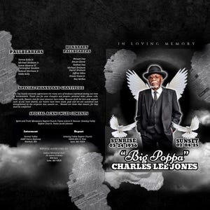 Editable Obituary Template Canva | Funeral Program Digital Download | Memorial Service Brochure | Instant Download