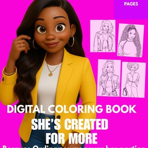 Digital Coloring Book for Women | Empowerment & Confidence Printable Pages | 30 Page Self-Love.