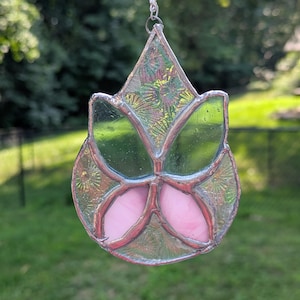 Stained Glass Teardrop Butterfly Handmade