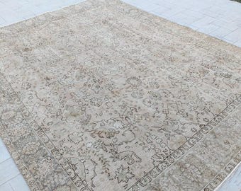 トルコラグ、10x13インチの特大ラグ、ヴィンテージラグ、クルドラグ