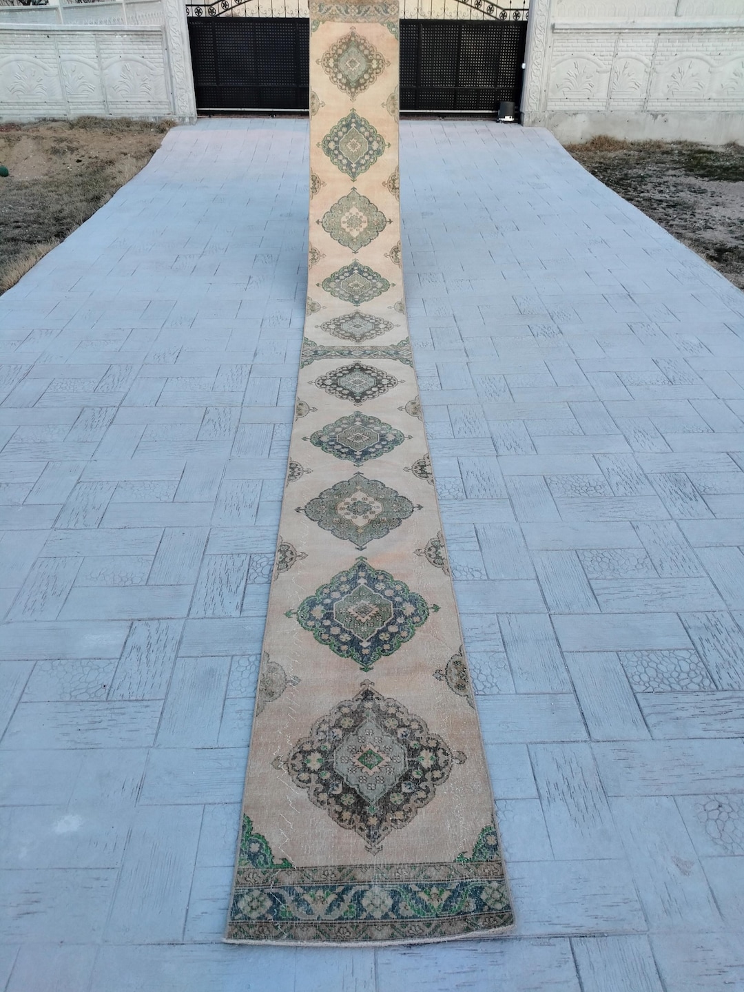 3x25 Vintage Turkish Oushak Runner Wool Stair Runner Home Decor Rug - Etsy