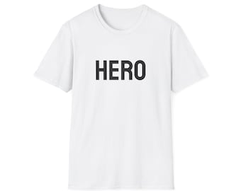 HERO Graphic T-Shirt, Unisex Softstyle Cotton Tee