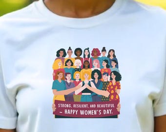 Women's Day T-Shirt: Feminist , Girl Power text
