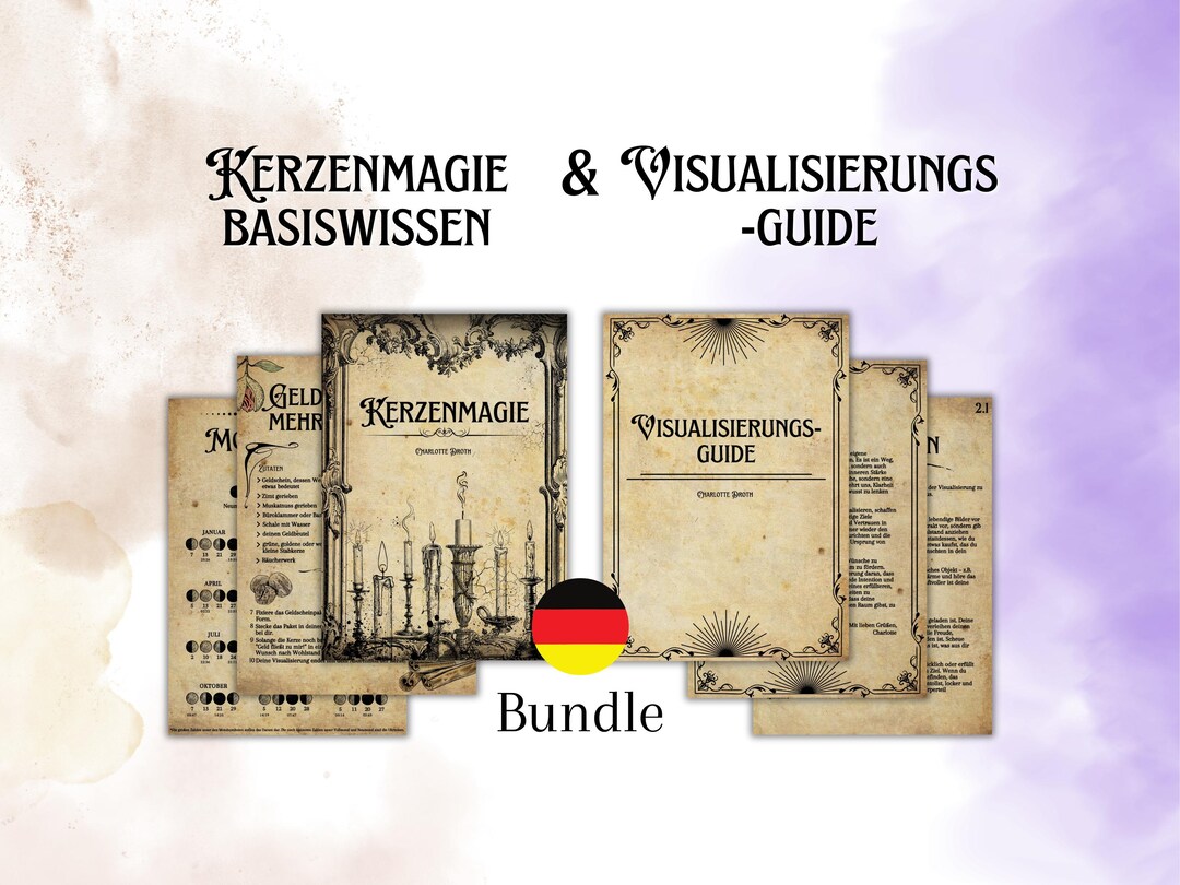 Visualizing Magic Candle Magic & Visualization Guide, Bundle German, Spell Instructions ...