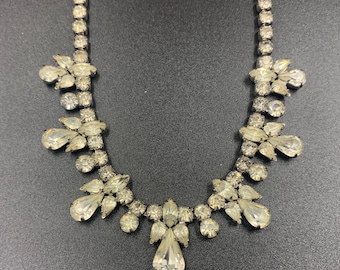 Collar vintage de cristal Sherman