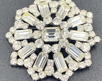Broche de diamantes de imitación de plata esterlina Jay Flex