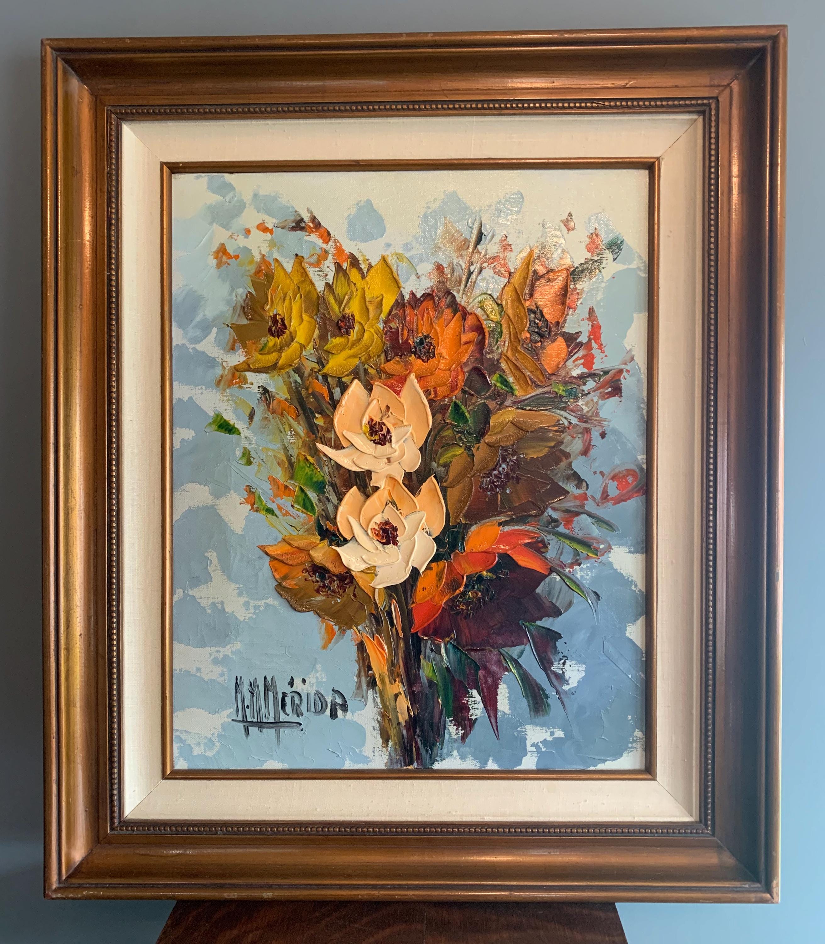 Original Signed Manuel Munoz Merida Original Painting on Canvas - Etsy