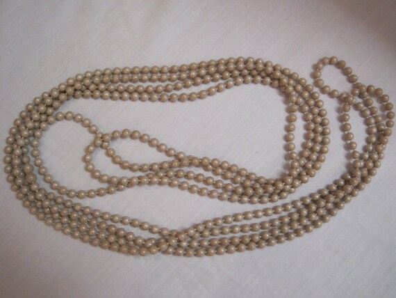Vintage 1940s and 1950s Flapper Style Necklace 140 Inches | Etsy