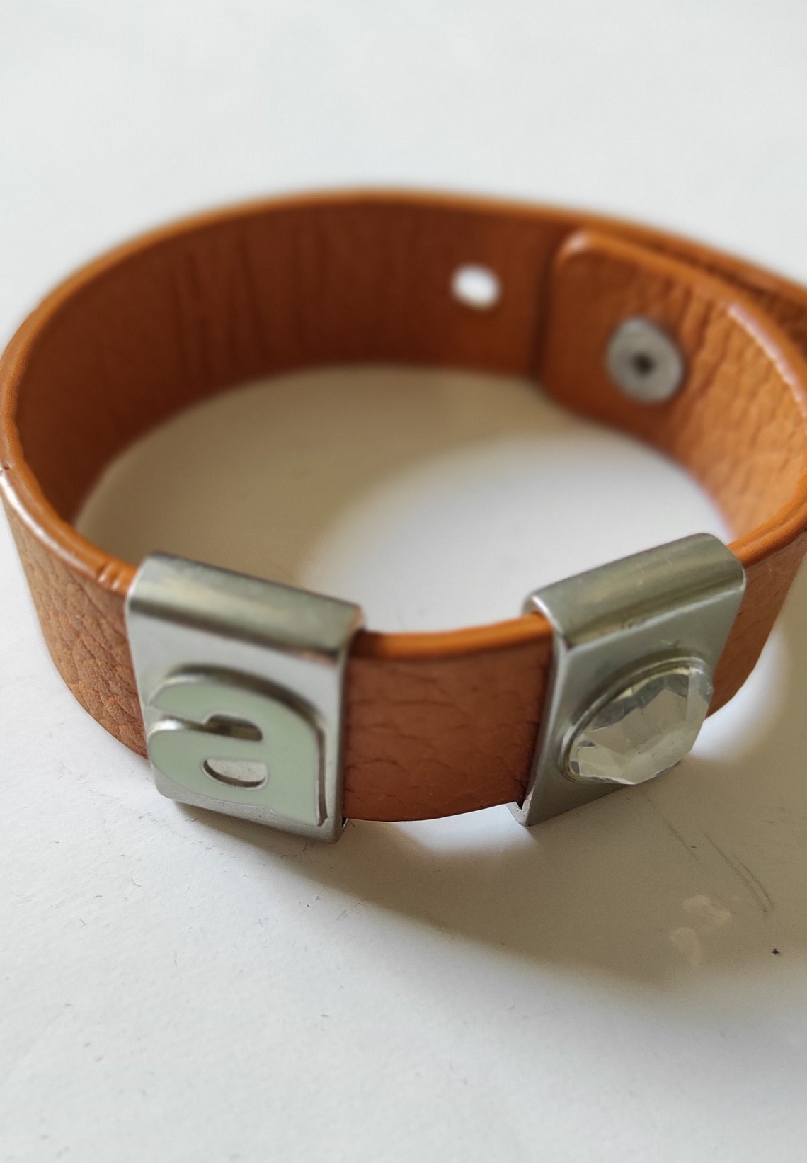 Cuff Bracelet GAP Vintage Faux Leather GAP Bracelet Wide Cuff Etsy