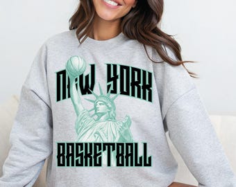 New York Women's Basketball Design png |  NY digital file | New York Basketball png instant download |