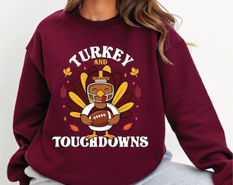 Niedliches Truthahn-Football-Washington-Design PNG | Washington digitale Datei | Washington sofortiger Download | Lustiges Thanksgiving