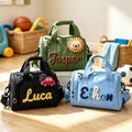 Personalized Kids Duffel Travel Bag,Custom Embroidered Dance Gym Sports Bag,Toddler Overnight Weekender Bag,Back to School Gifts, Kids Gifts