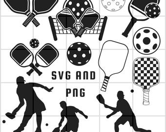 pickleball png, pickleball svg, pickleball png bundle, sublimination, commercial use, pickleball, cricut cut file, t-shirt design