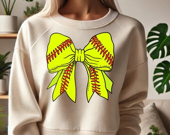 Lazo de softbol coqueto PNG, camiseta de mamá de softbol, descarga digital de mamá PNG, camiseta de chica que ama el softbol PNG, regalo del día de la madre para mamá