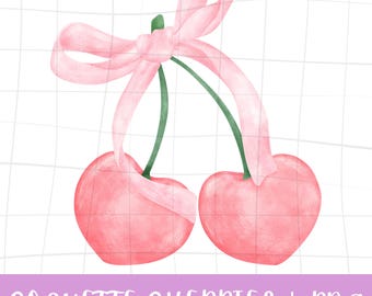 cherry png, trendy valentines png, pink bow png, coquette bow png, valentine png, aesthetic png, valentines day png, social club png, trendy