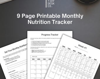 Monthly Nutrition Tracker
