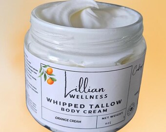 Organic Whipped Tallow | Body Butter | All Natural | Natural Skin Care | Body Cream |