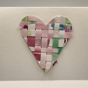 Karta okolicznościowa z motywem serca w pastelowym kolorze (4x6 puste)