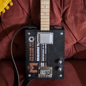 Belicoso 4-string electric cigar box guitar - Free Shipping!