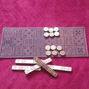The Royal Game of Ur leather board