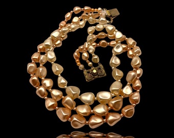 Collier Vintage 5 Rangs - Bijou Signé Giuliano Fratti - Occasion