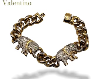Alta Costura Italiana- Magnífica y rara pulsera firmada VALENTINO -colección de moda de invierno 1971 - --Art.99/3 -