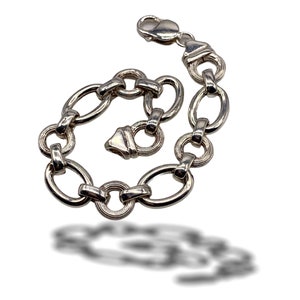 Adorable 1980s Chic Lady Italian Bracelet - Solid  Sterling silver - a timeless jewel--Art.999/2-