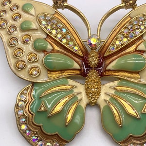 Large Kenneth Lane Butterfly Statement Brooch