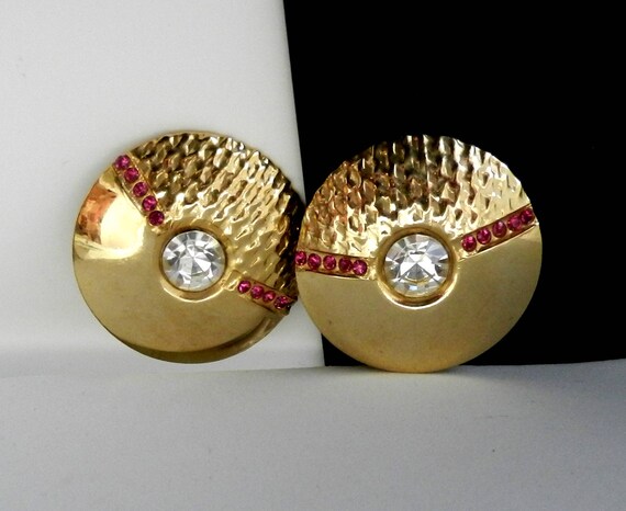 ピアス [VINTAGE HOLLYWOOD] Texturing Ring Earring Amazing ERWIN Pearl Vintage 1980s Baroque Teardrop Pearl