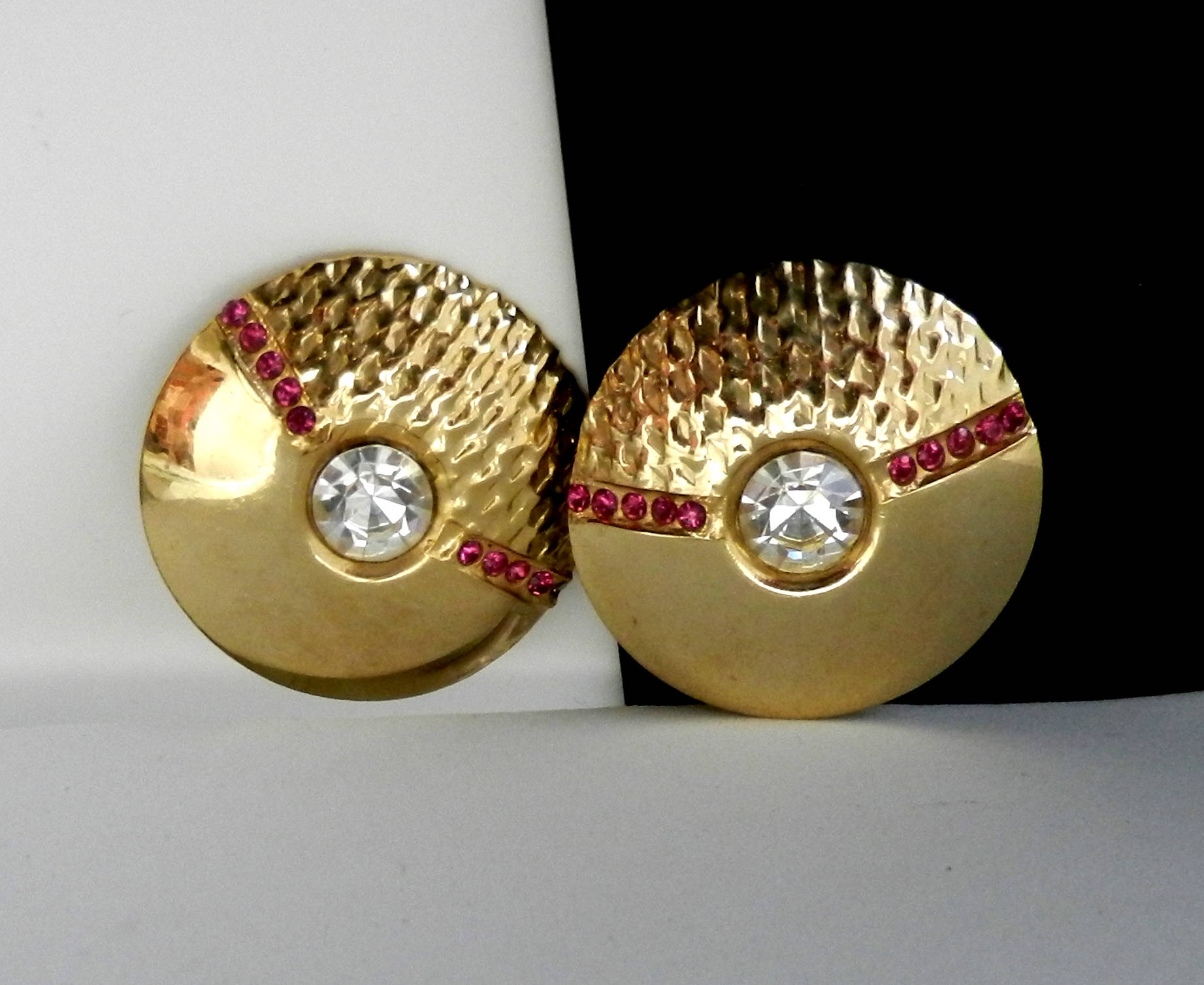 ピアス VINTAGE HOLLYWOOD Two-tone Ring Earrings BMH1304 s-l400.jpg