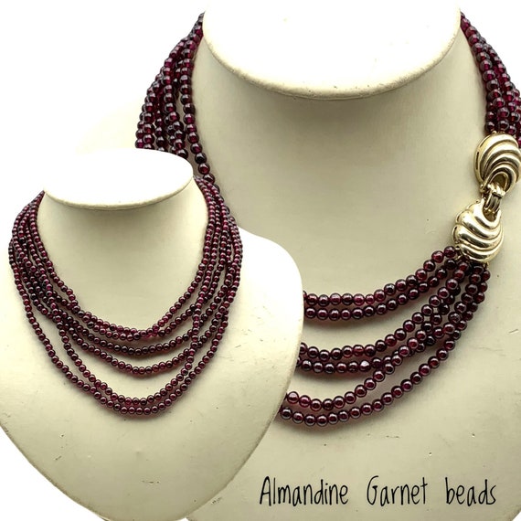 Almandine on sale garnet necklace